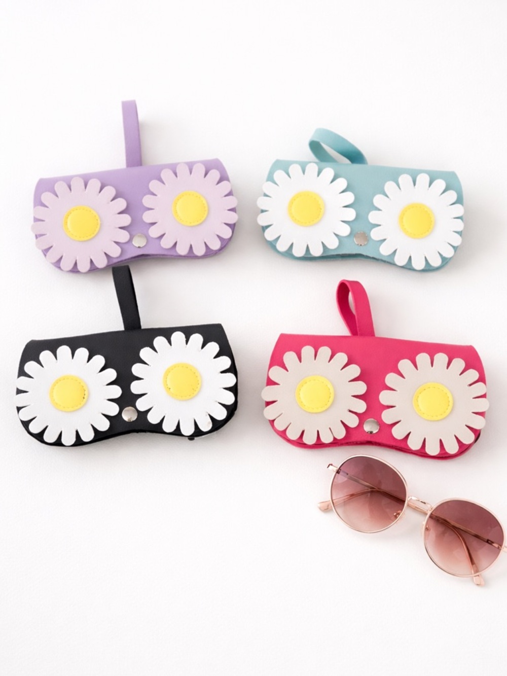 Daisy Sunglasses Case - Pink